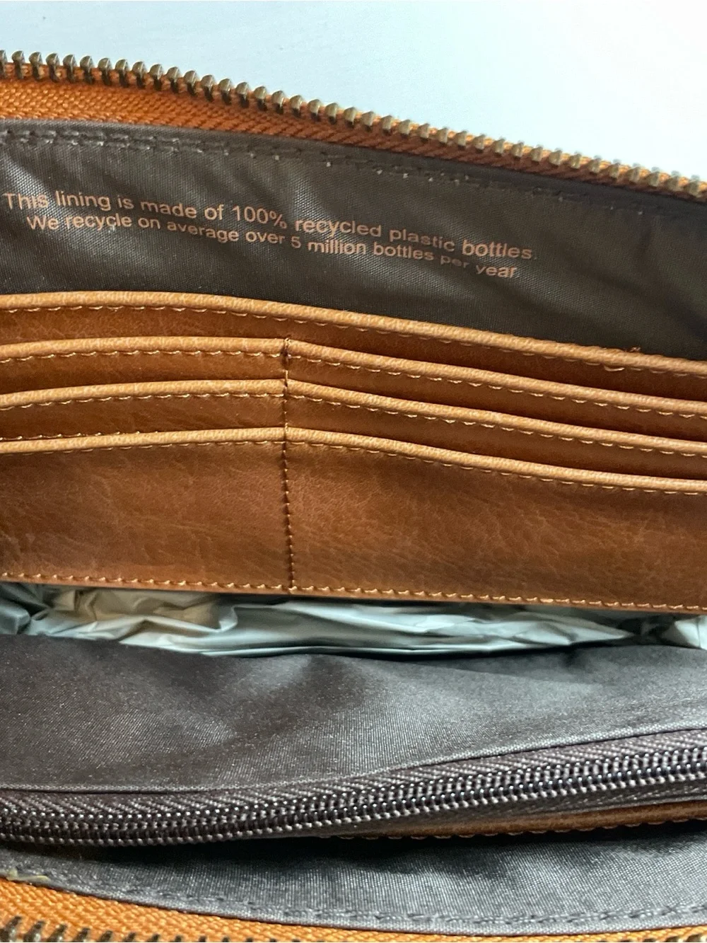 Matt & Nat Brown Leather Wristlet Clutch